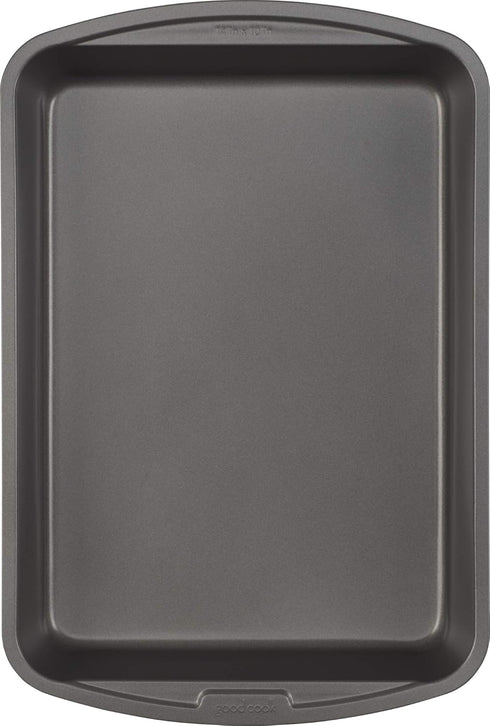 GoodCook Everyday Nonstick Steel Baking Pan , 14" x 10", Gray...