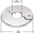 Floor and Ceiling Plate Cover Split Flange Replacement and Repair Kit, Fits 3/4 Inch IPS Galvanized Pipe or 1 Inch Copper Pipe, Chrome Finish (Pac...