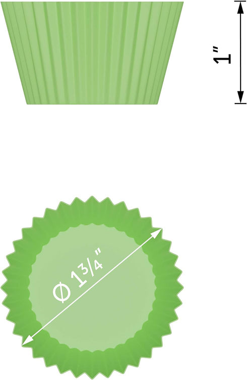 Bakerpan Silicone Mini Cupcake Holders, Mini Cupcake Liners, Pastry & Dessert Cups, 24 Pack (Multi)...