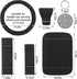 10 Pcs Bling Car Accessories Set for Women Girl Rhinestones Leather Accessories Bling Steering Wheel Cover Armrest Cover Gear Shift Cover Seat Bel...