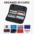 Card Holder Wallet for Men & Women?Slim Wallet with Zipper Pocket?Minimalist Wallet RFID with Nylon Fabric...