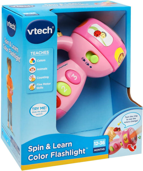 VTech Spin and Learn Color Flashlight, Pink...