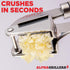 Garlic Press Stainless Steel - Professional Garlic Mincer and Crusher with Silicone Peeler Dishwasher Safe...