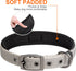 Fida Heavy Duty Dog Collar, Ultra Comfortable Soft Neoprene Padded, Adjustable Reflective Nylon Pet Collar with Durable Metal Belt Buckle for Larg...