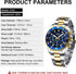 BIDEN Mens Watches Chronograph Stainless Steel Waterproof Date Analog Quartz Watch Business Wrist Watches for Men...