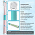 (2-Pack, White and Pink Sonic Electric Toothbrush Lasting for 90 Days Travel Essential Waterproof Portable Mini Design for Daily Oral Care Busines...