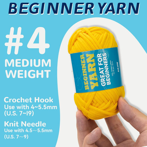 60g Peach Yarn for Crocheting and Knitting;66m (72yds) Cotton Yarn for Beginners with Easy-to-See Stitches;Worsted-Weight Medium #4;Cotton-Nylon B...