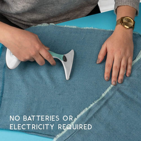 GLEENER Fabric Shaver & Lint Remover |Battery-Free 4-in-1 Depiller with 3 Fabric-Safe Edges for Clothes & Upholstery (Turquoise)...