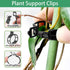 50 PCS Plant Support Clips, 2024 Tomato Vine Clips, Plastic Garden Trellis Clips for Grape Cucumber Flower Vegetables Climbing Plants, Black...