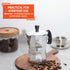 IMUSA USA B120-41V Aluminum Espresso Stovetop Coffeemaker 1-cup, Silver...