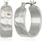 Nine West Women's Silver Small Hoop Earrings...