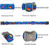 Elegant little tail Dog Collar, Blue Dinosaurs Pattern Pet Collar Durable Cute Dog Collars Male or Female Pet Gift Adjustable Dog Collar for Mediu...
