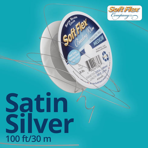 Soft Flex 49 Strand Beading Wire - Medium 0.19 Diameter - 100 Feet Nylon Design Wire...