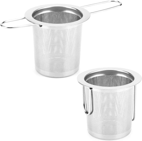 Tea Infuser, Evmliy Stainless Steel Tea Strainer Sitting in Mugs, Tea Infusers for Loose Tea, Tea Diffuser Long-Handled Tea Strainers Tea Filters,...