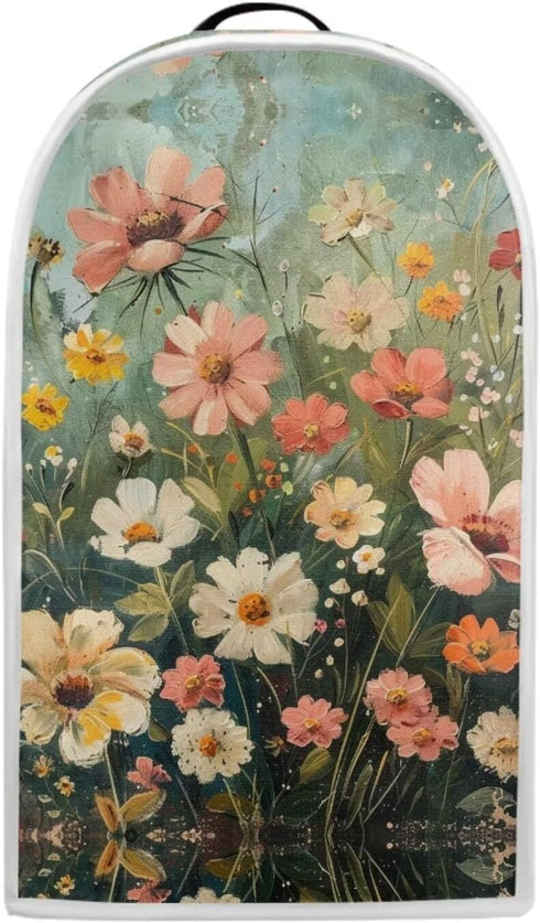 Blender Cover Dust Cover Floral Food Processor Cover with Top Handle Small Kitchen Appliance Covers Anti Fingerprint Coffee Maker Cover Kitchen De...