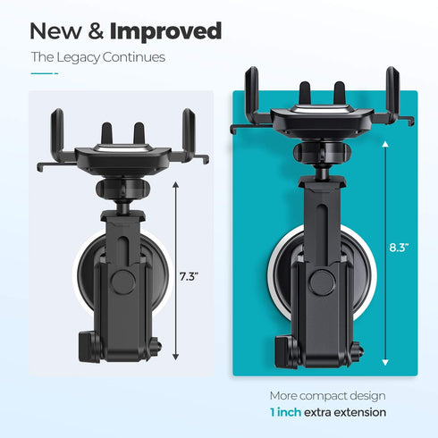 ORIbox Car Phone Mount, Dashboard Car Phone Holder, Washable Strong Sticky Gel Pad Fit for All Cell Phones...