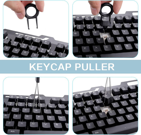 Keycap Remover Tools Kit, 6 Pieces Keycap Switch Puller Keyboard Cleaning Set Key Caps Removal Tool Keycap Tweezers for Mechanical Keyboard DIY...