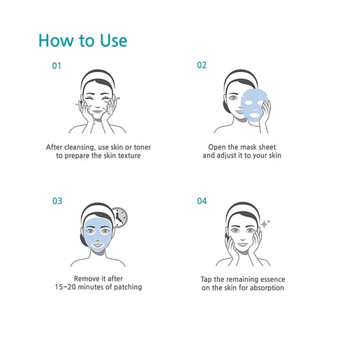 Intensive Aqua Mask 10 Pack | Hydrating, Moisturizing and Soothing Face Sheet Mask for All Skin Types | With Hyaluronic Acid, Panthenol, Shea Butt...