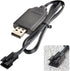 Smart Universal RC Charger Cable with SM-3P Connector Plug for 7.4V 2S Lipo Battery, Compatible RC Car/RC Boat/RC Plane/RC Drone/RC Tank/RC Helico...