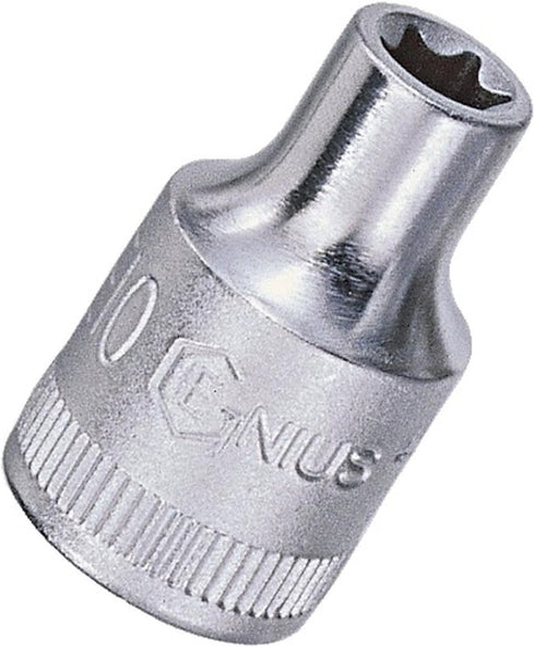 Genius Tools 3/8" Dr. E-12 E-Star Hand Socket - 353512...