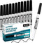 Dry Erase Markers Fine Tip, 12 Count Whiteboard Markers, Black Dry Erase Markers, Fine Point Dry Erase Markers, Dry Erase Markers for Kids, White ...