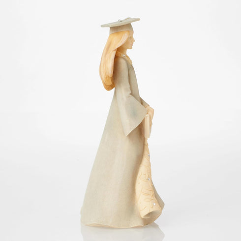 Foundations Graduation Girl Stone Resin Figurine, 7.68”...