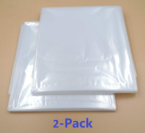 ComfortHome Mattress Bag for Moving and Storage, Twin and Full Size, 2 Pack Clear...