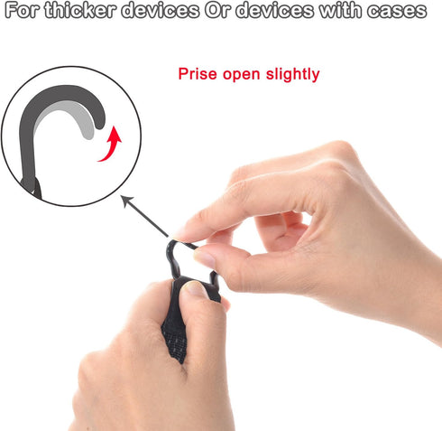 TFY Security Hand Strap Holder Compatible with iPhone 16 Pro Max / 15 Plus / 14 Pro / 13/12 Pro / 11 / Xs/XR/X/SE - Galaxy S24 / S23 / A55 - Mate ...