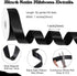 Black Satin Ribbon 50 Yards 1 inch Black Ribbon for Gift Wrapping Flower Bouquet Crafts Bow Making Wedding Party Home Decoration...