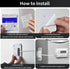 Fridge Lock, Upgraded Refrigerator Lock Combination, Freezer Lock for Upright Freezer, Cabinet Lock with Code for Child Safety, Refrigerator Lock ...