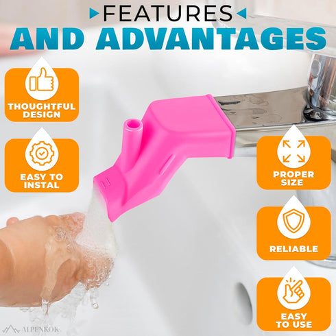 3Pcs Sink Extender for Toddlers - Sink Faucet Extender for Toddlers Bath Faucet Cover for Kids Faucet Extender for Sink Bath - Toddler Sink Extend...