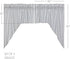 VHC Sawyer Mill Blue 2 Piece Swag Set Kitchen Farmhouse Curtains for Bathroom Living Room Bedroom Window Ticking Striped 36 Inches Long 2 Panels...
