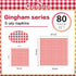 Gatherfun Cocktail Napkins 3-ply 80PCS Red and White Gingham disposable Paper Napkins Beverage napkins for Restaurant Bar Picnic Birthday Party...