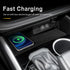Wireless Phone Charging Pad Silicone Material Dual Charging Ports 15W Adapter for Smartphone Phone for Toyota Highlander 2020 2021 2022 2023(Left ...