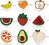 16PCS Cute Fruit Pin Set Strawberry Avocado Peach Pineapple Banana Cherry Brooch Cartoon Badge Lapel Backpack Scarf Decoration...
