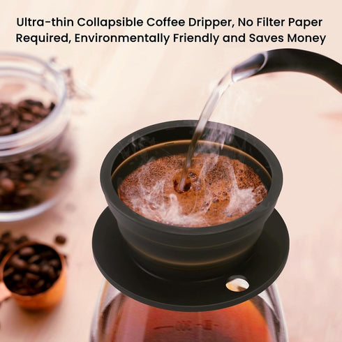 2-Packs Paperless Collapsible Pour Over Coffee Dripper, Travel Pour Over Coffee Maker Camping, Travel Pour Over Coffee Kit, Camping Pour Over Coff...