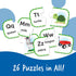 Learning Resources ABC Puzzle Cards, Kindergarten Readiness, Self Correcting Puzzles, Alphabet Learning Games, Puzzles for Toddlers, Ages 3+...
