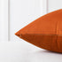 Mixhug Set of 2 Cozy Velvet Square Decorative Throw Pillow Covers for Couch and Bed, Burnt Orange, 18 x 18 Inches...