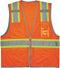 Ergodyne GloWear 8246Z ANSI High Visibility Two Tone Mesh Safety Vest with Reflective Binding, Orange, 2X-Large/3X-Large...