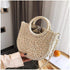 Rattan Handmade Straw Tote Handbag Beach Shoulder Bag Summer Beach Rattan Bag Straw Bag...