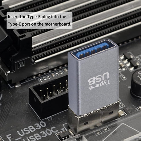 Duttek USB 3.1 Motherboard Adapter Converter 1 Pack, 10Gbps High Speed 3.1 USB Type-E Male to USB3.0 Female Motherboard Internal Adapter for Compu...