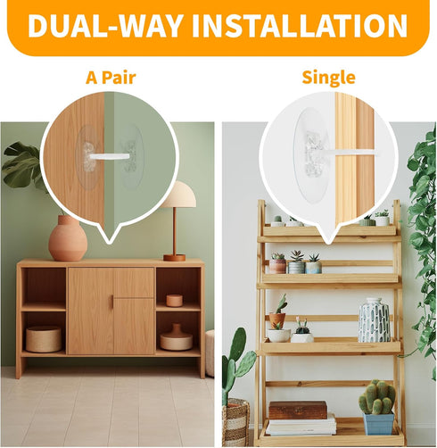 Belle&Beau 32 Pack Furniture Anchors, No-Drill Upgraded Adhesive Straps for Baby Proofing, 180 lbs Load, Anti-Tip & Earthquake Resistant, Includes...