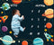 Cosmic Planets Outer Space Theme Baby Monthly Milestones Blanket Boys Kids Photo Background Mom Gifts Newborn Shower Party Decoration Personalized...