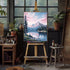 Natuyalo Landscape Paint by Numbers Kit for Adults - Mountain and River Paint by Number on Canvas Without Frame, DIY Acrylic Painting for Ideal Gi...