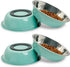 Stainless Steel Dog Bowls Pack of 4 4 Cup Metal Pet Dish Set for Food & Water Anti-Slip Easy to Clean 7 Inch Diameter 1.96 Inch Tall for Cats Pupp...