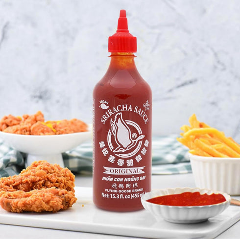 Flying Goose Sweet Sriracha Sauce, Thailand Sriracha Sweet Chili Sauce, Gluten Free and Vegan, Original Flavor in Bottle, 15.3 fl.oz(455ml), Pack ...