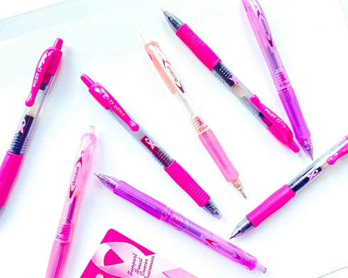 PILOT Acroball Breast Cancer Awareness Collection Advanced Ink Refillable & Retractable Ball Point Pens, Fine Point, Assorted Colors, 14-Pack (146...