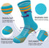Women's Athletic Crew Socks 6 Pack, Running Breathable Cushion Socks with Arch Support...
