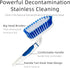 2-Pack Scrub Brush for Cleaning with Long Handle,Medium Firm Brush Bathroom Cleaning Supplies and Bathtub Cleaner and Shower Cleaning Brush,Multi-...