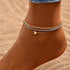 Layered Ankle Bracelets Heart Anklets for Women Waterproof Dainty Gold Anklet Braid Rope Foot Chain Link Summer Beach Sandal Foot Jewelry...